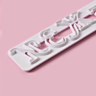 Печати для теста Доляна «Алфавит», 4 шт., 24×15×0.3 см, белые - Фото 6