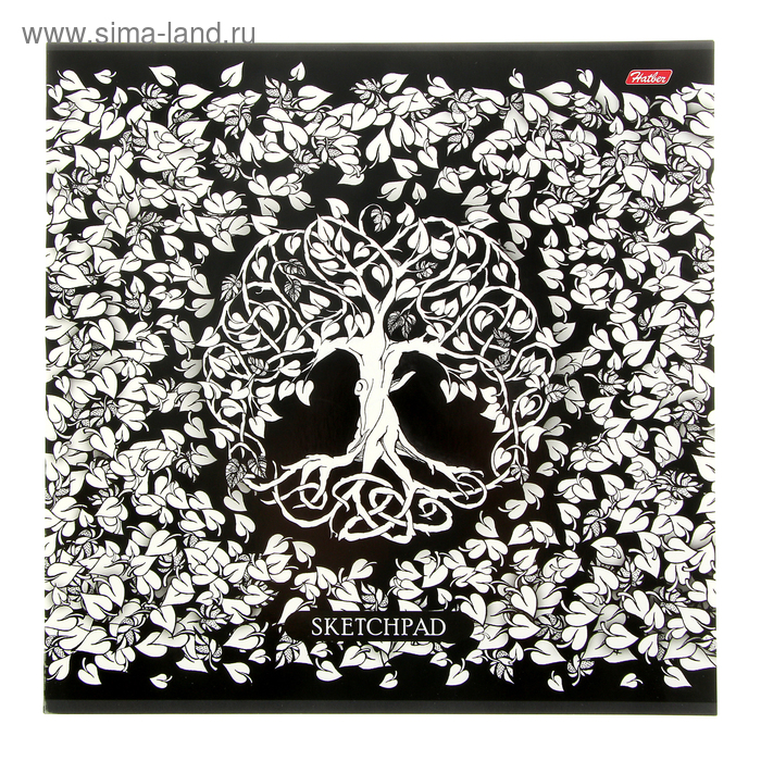 Альбом для рисования (скетчпад) 29 х 29 см, 32 листа на скрепке «Дерево желаний», блок 100 г/м² - Фото 1