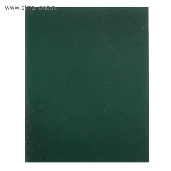 Тетрадь 48 листов в клетку "Зелёная", обложка бумвинил, блок №2 (серые листы) - Фото 1