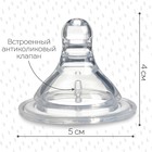 Соска на бутылочку M&B «Baby 1», антиколиковая, широкое горло Ø50 мм., от 6 мес., быстрый поток, фасовка по 20 шт. - Фото 3