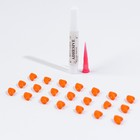 Когти накладные "Антицарапки", размер М, оранжевые - фото 24723403