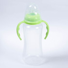 Бутылочка для кормления с ручками, 300 мл, от 0 мес., цвет зелёный - Фото 1