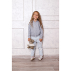 Джемпер для девочки Сияние (звездочки), рост 110 см, цвет серый - Фото 2