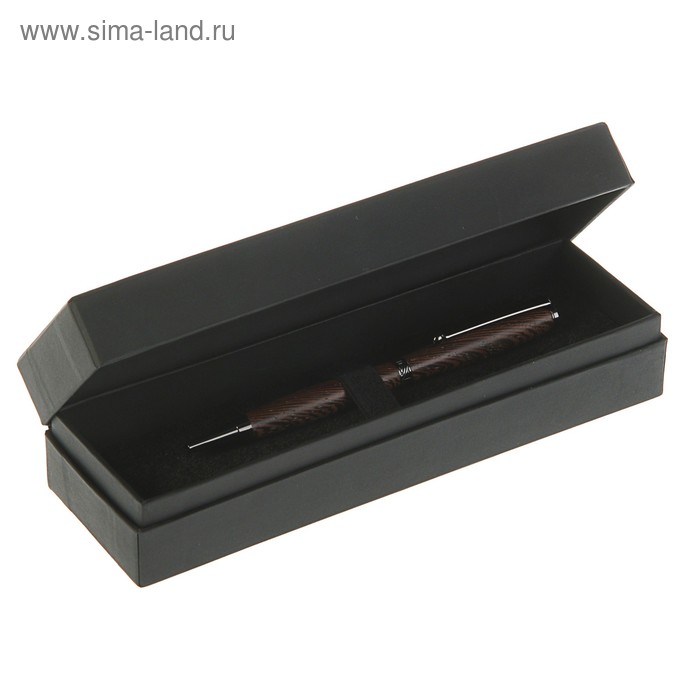 Ручка шариковая Slim Венге, чёрные чернила, подарочная упаковка - Фото 1