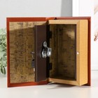 Шкатулка книга-сейф тиснение «Философия успеха», дерево, искусственная кожа, 17×11×5 см - Фото 3
