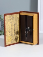 Шкатулка книга-сейф «Философия успеха», дерево, искусственная кожа, тиснение, 21×13×5 см - Фото 2