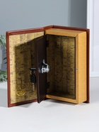 Шкатулка книга - сейф «Философия успеха», дерево, искусственная кожа, тиснение, 21×13×5 см - Фото 3