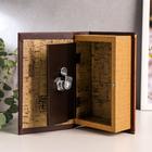 Шкатулка книга-сейф «Государева казна», дерево, искусственная кожа, 17×11×5 см - Фото 3