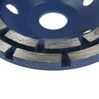 УЦЕНКА Чашка алмазная зачистная ТУНДРА, двухрядная, 125 мм - Фото 2