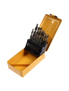 УЦЕНКА Набор сверл по металлу ТУНДРА, HSS, цилиндрический хвостовик, 1-10 мм, 19 шт. - Фото 1