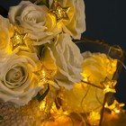 УЦЕНКА Гирлянда «Нить» 4 м с насадками «Звёздочка», IP20, прозрачная нить, 20 LED, свечение тёплое белое, 8 режимов, 220 В - Фото 11