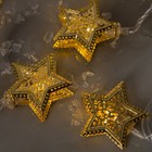 УЦЕНКА Гирлянда «Нить» 4 м с насадками «Звёздочка», IP20, прозрачная нить, 20 LED, свечение тёплое белое, 8 режимов, 220 В - Фото 8