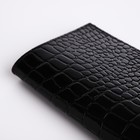 Обложка для паспорта, крокодил, цвет чёрный - Фото 4
