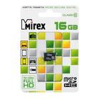 Карта памяти Mirex microSD, 16 Гб, SDHC, класс 10 - фото 8354427