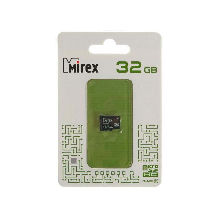 Карта памяти Mirex microSD, 32 Гб, SDHC, класс 10 - фото 51294091