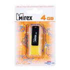 Флешка Mirex CITY YELLOW, 4 Гб, USB2.0, чт до 25 Мб/с, зап до 15 Мб/с, желтая - Фото 4