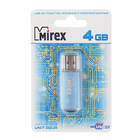 Флешка Mirex UNIT AQUA, 4 Гб, USB2.0, чт до 25 Мб/с, зап до 15 Мб/с, синяя - Фото 2