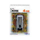 Флешка Mirex SWIVEL BLACK, 4 Гб, USB2.0, чт до 25 Мб/с, зап до 15 Мб/с, черная - Фото 2