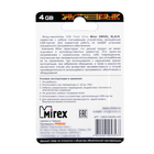 Флешка Mirex SWIVEL BLACK, 4 Гб, USB2.0, чт до 25 Мб/с, зап до 15 Мб/с, черная - фото 10083195