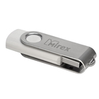 Флешка Mirex SWIVEL WHITE, 4 Гб, USB2.0, чт до 25 Мб/с, зап до 15 Мб/с, белая - фото 318025466