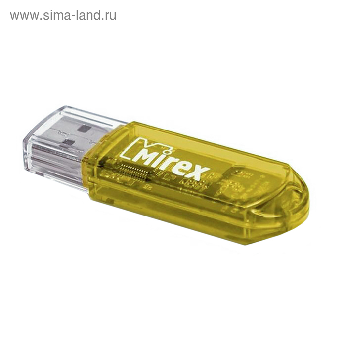 Флешка Mirex ELF YELLOW, 8 Гб, USB2.0, чт до 25 Мб/с, зап до 15 Мб/с, желтая - Фото 1