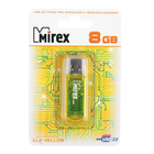 Флешка Mirex ELF YELLOW, 8 Гб, USB2.0, чт до 25 Мб/с, зап до 15 Мб/с, желтая - Фото 2