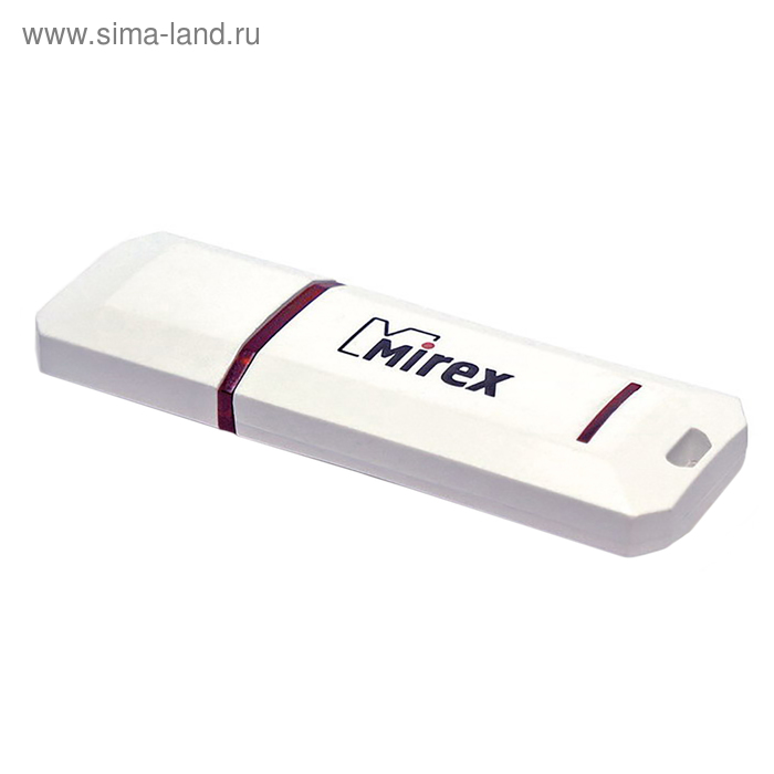 Флешка Mirex KNIGHT WHITE, 8 Гб, USB2.0, чт до 25 Мб/с, зап до 15 Мб/с, белая - Фото 1