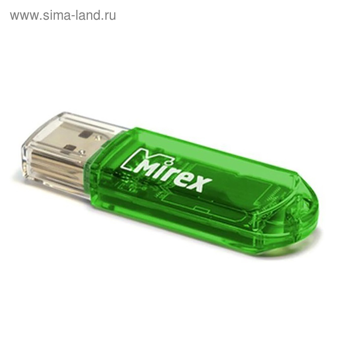 Флешка Mirex ELF GREEN, 16 ГБ, чт до 25 Мб/с, зап до 15 Мб/с, зеленая - Фото 1