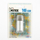 Флешка Mirex UNIT SILVER, 16 Гб, USB2.0, чт до 25 Мб/с, зап до 15 Мб/с, серебристая - Фото 2