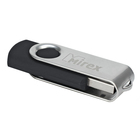 Флешка Mirex SWIVEL BLACK, 16 Гб, USB2.0, чт до 25 Мб/с, зап до 15 Мб/с, черная - фото 3706185