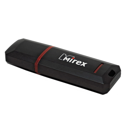 Флешка Mirex KNIGHT BLACK, 32 Гб, USB2.0, чт до 25 Мб/с, зап до 15 Мб/с, черная
