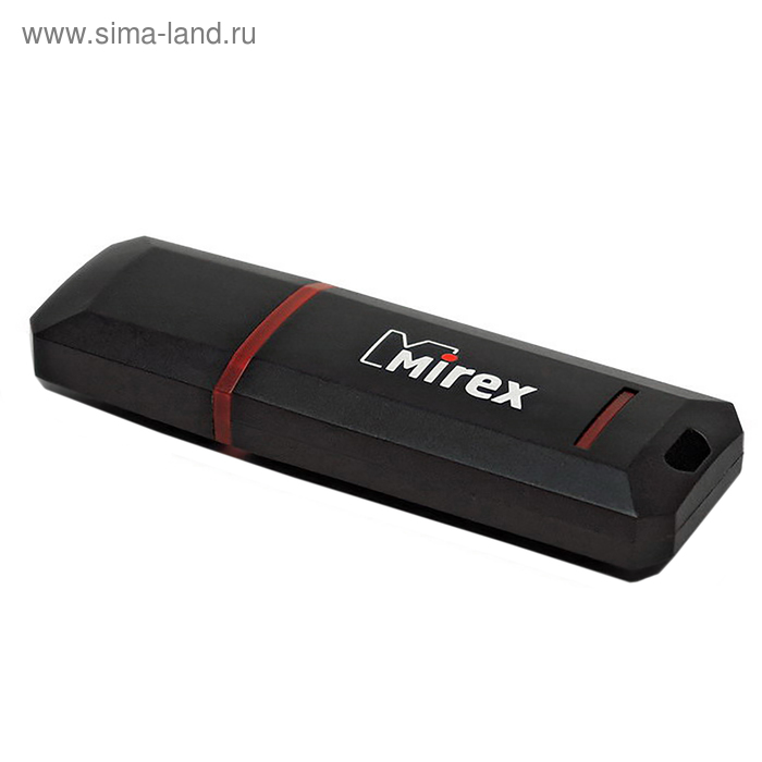 Флешка Mirex KNIGHT BLACK, 32 Гб, USB2.0, чт до 25 Мб/с, зап до 15 Мб/с, черная - Фото 1