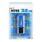Флешка Mirex CITY BLUE, 32 Гб, USB2.0, чт до 25 Мб/с, зап до 15 Мб/с, синяя - Фото 2