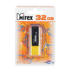 Флешка Mirex CITY YELLOW,  32 Гб, USB2.0, чт до 25 Мб/с, зап до 15 Мб/с, желтая - Фото 2