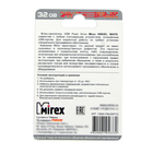 Флешка Mirex SWIVEL WHITE, 32 Гб, USB2.0, чт до 25 Мб/с, зап до 15 Мб/с, белая - фото 8354479