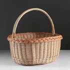 Корзина «Хозяйственная», дно= 33х24 см, верх =40х31 см, высота=19 см, с ручкой 38 см - Фото 2