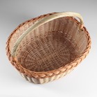 Корзина «Хозяйственная», дно= 33х24 см, верх =40х31 см, высота=19 см, с ручкой 38 см - Фото 3