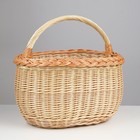 Корзина «Дачная», 7 л, дно: 25х17 см Верх: 30х25 см Высота: 20 см, с ручкой 30 см - Фото 2