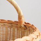 Корзина «Дачная», 7 л, дно: 25х17 см Верх: 30х25 см Высота: 20 см, с ручкой 30 см - Фото 3