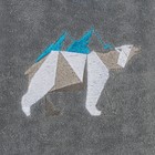Полотенце махровое Collorista "Полярный медведь" 50х90 см, 340 г/м2, хл.100% - Фото 3