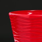Горшок для цветов "Волна", глянец, красный, керамика, 8.5 л - Фото 3