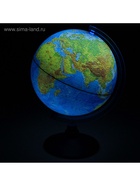 Глобус физико-политический «Классик Евро», диаметр 210 мм, с подсветкой от батареек - Фото 3