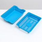 Туалет глубокий с сеткой 36×25×9 см, голубой - Фото 6