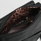 Сумка женская, отдел на молнии, наружный карман, регулируемый ремень, цвет чёрный - Фото 5