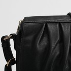 Сумка женская, отдел на молнии, наружный карман, регулируемый ремень, цвет чёрный - Фото 4