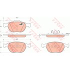 Колодки тормозные TRW GDB1532 - Фото 2