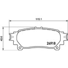 Колодки тормозные BREMBO P83152 - Фото 2