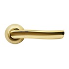 Ручка дверная RUCETTI RAP 3 SG/GP, цвет матовое золото/золото - Фото 1