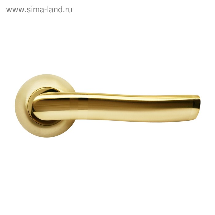 Ручка дверная RUCETTI RAP 3 SG/GP, цвет матовое золото/золото - Фото 1