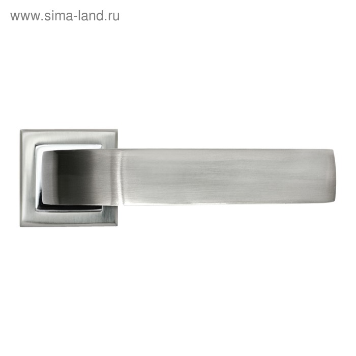 Ручка дверная RUCETTI RAP 15-S SN/CP, цвет бел. никель/хром - Фото 1